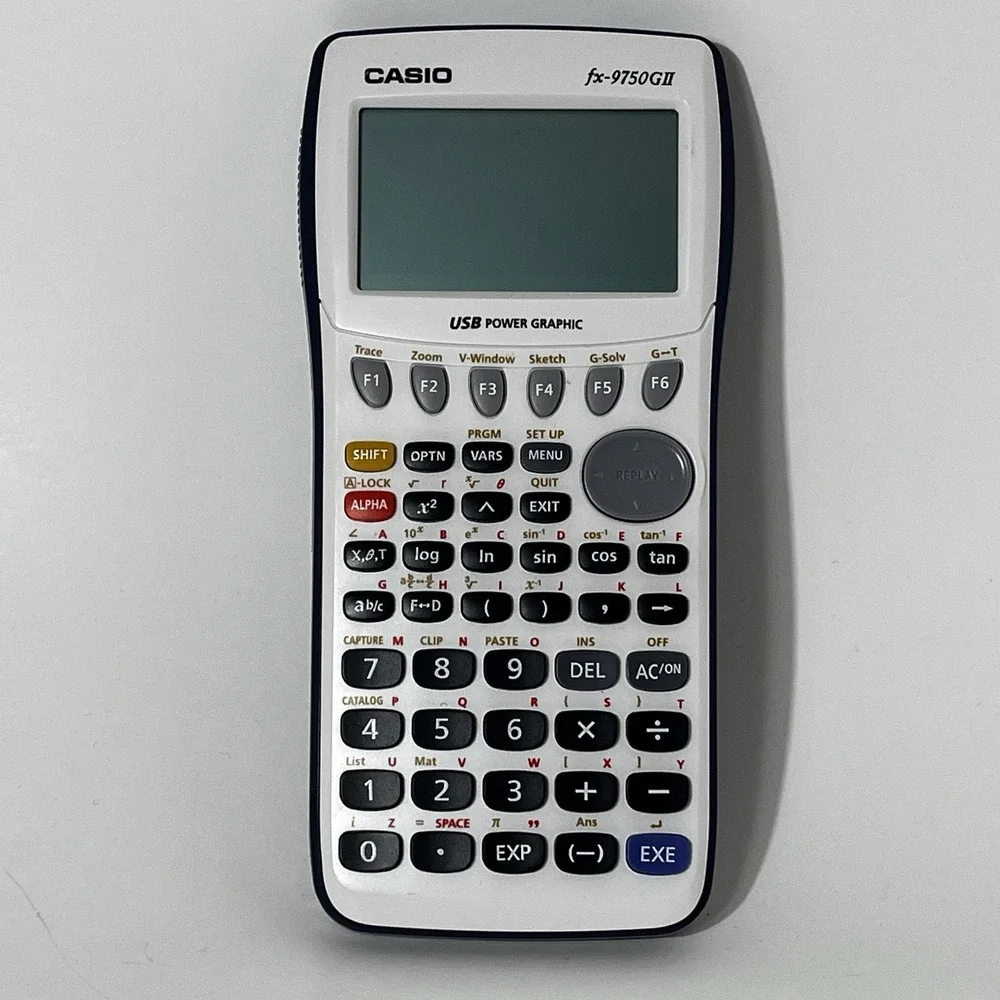 Casio fx-9750GII Graphing Calculator USB Power Graphic + Cover Tested & Working‎